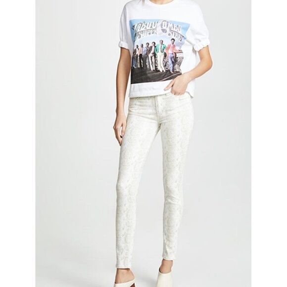 Like New Paige Hoxton Ultra Skinny Python Pant O5 - Picture 1 of 9